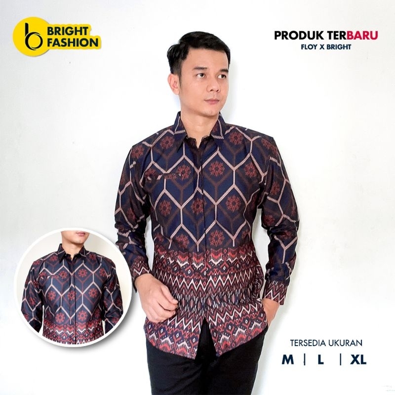 Kemeja Batik Premium Puring Pria Lengan Panjang #3