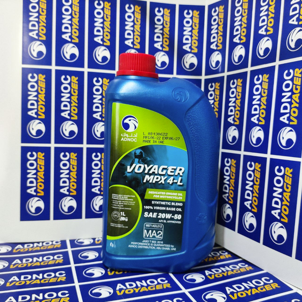 ADNOC VOYAGER MPX-4L 20W50 20W-50 API SL JASO MA2 1 LITER