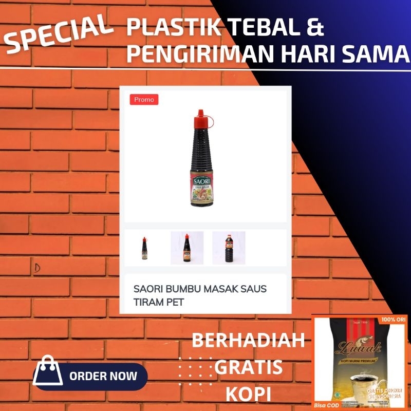 

saori saus tiram133 ml bumbu instant praktis