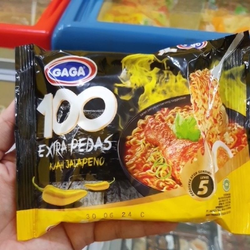 

Mie gaga extra pedas kuah jalapeno 75g