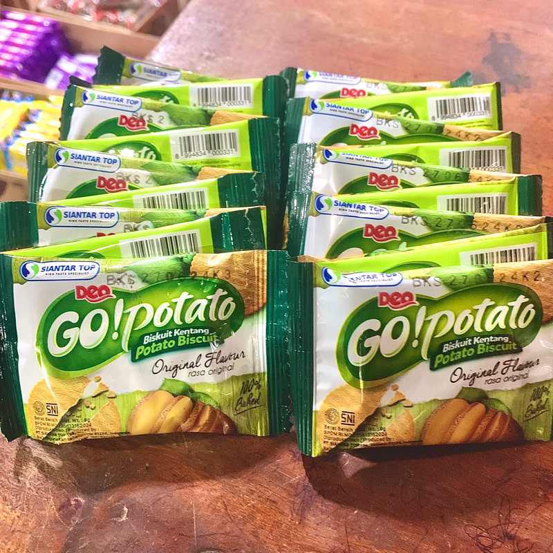 

GO POTATO BISKUIT KENTANG ORIGINAL FLAVOUR - 1 PACK ISI 20PCS @8gr