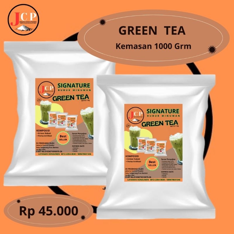 

GREEN TEAN MIX GULA BUBUK MINUMAN SIGNATURE