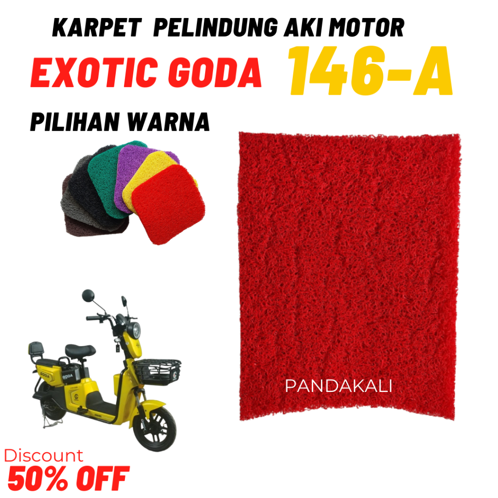 Karpet sepeda motor listrik Goda 146-A 146-D Alas Keranjang