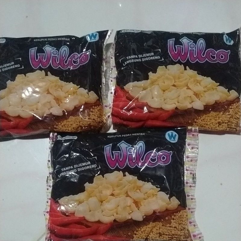 

krupuk pedas mentah wilco/bukur 350g