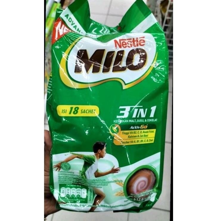 

MILO 3 IN 1 ACTIVE GO ISI 18SACHET