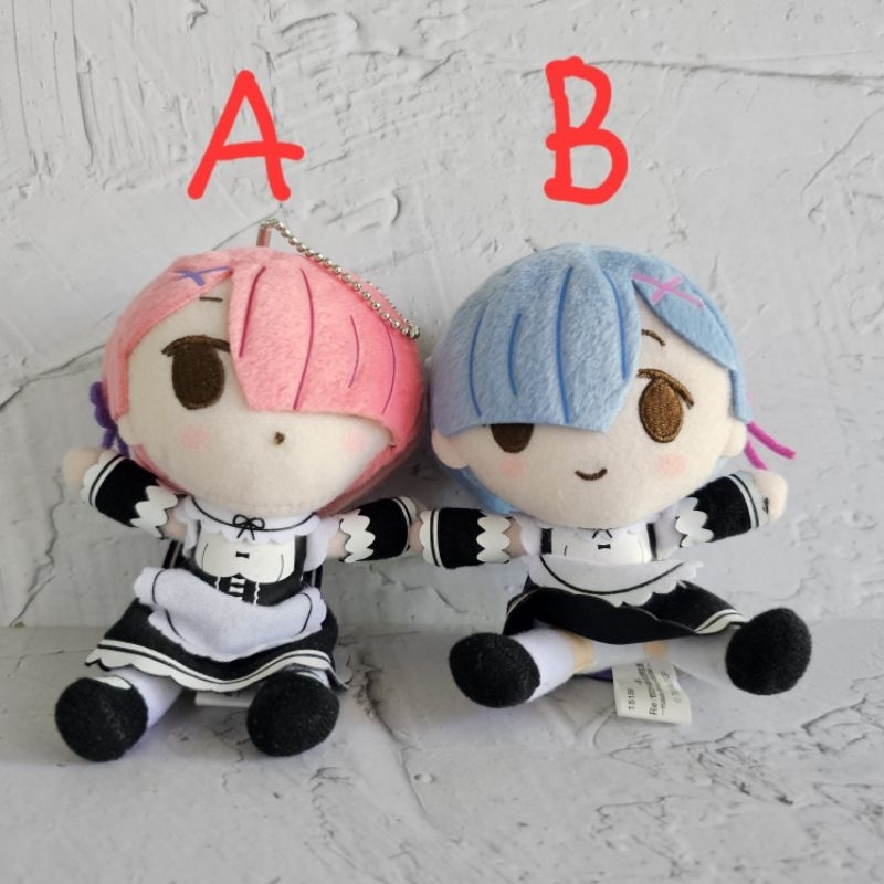 ichiban kuji re zero chokonokko ram rem nuigurumi plush
