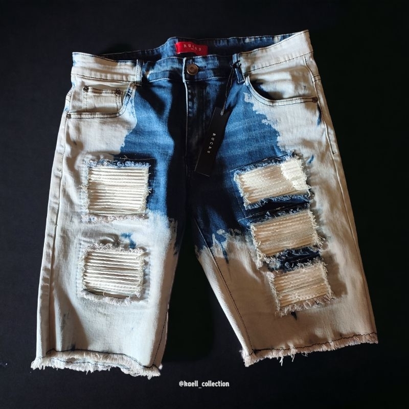 Rucas White Caviar Leather Short