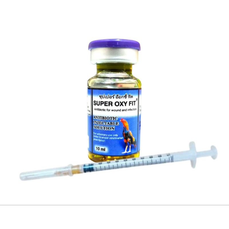 SUPER OXY FIT INJEKSI 10ML OBAT INFEKSI CRD BATUK NGOROK PILEK MUKA BENGKAK KORISA KOLERA BERAK HIJA