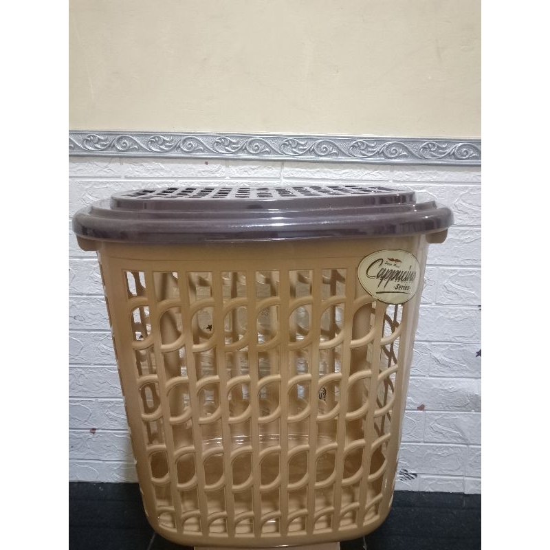 KERANJANG LAUNDRY CAPPUCINO SERRIES/KERANJANG LAUNDRY JUMBO + TUTUP