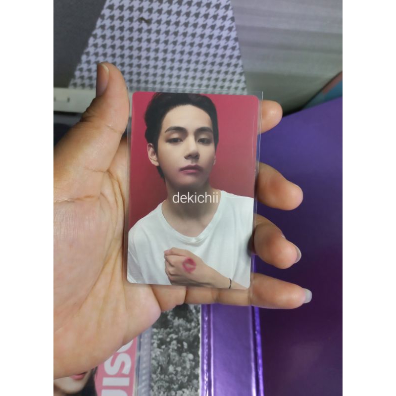 BTS PHOTOCARD PROOF COLLECTORS V TAEHYUNG CARD HOLDER BT21