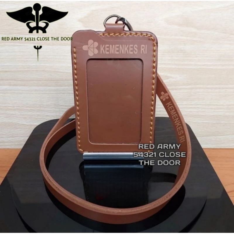 

ID Card Holder Tali Lanyard Name Tag Logo KEMENKES RI