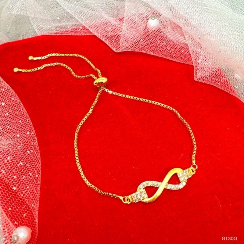 Gelang Xuping Wanita Titanium Model Serut Simple