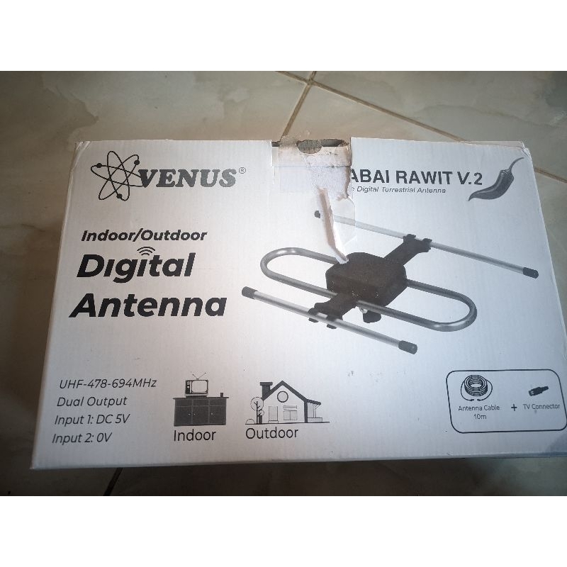 antena venus cabe rawit v2+ kabel 10 m