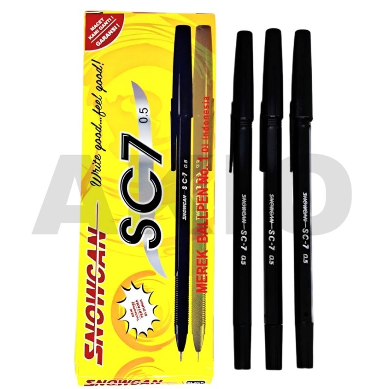 

Bolpoin SNOWCAN SC7 0,5 mm Hitam Pulpen Ballpoint Bolpen Pena Berkualitas Standart Standard