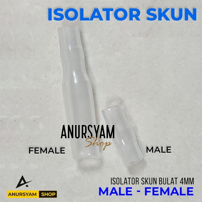 [109] Isolator Skun Bulat Female Male / Karet Kondom Skun Bulat 4mm