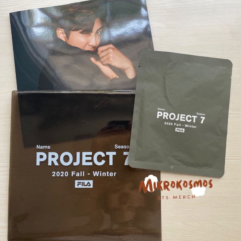 FILA X BTS - PROJECT 7 FOLDED POSTER, FREE MASKER (official merch), rare