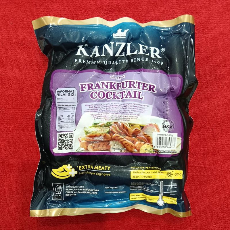 

KANZLER SOSIS AYAM FRANKFURTER COCKTAIL 500GR