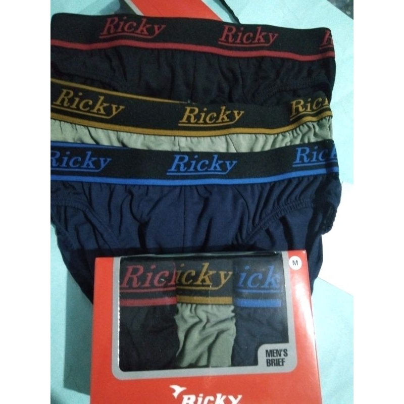 Celana dalam pria isi 3pcs merek Ricky M L XL