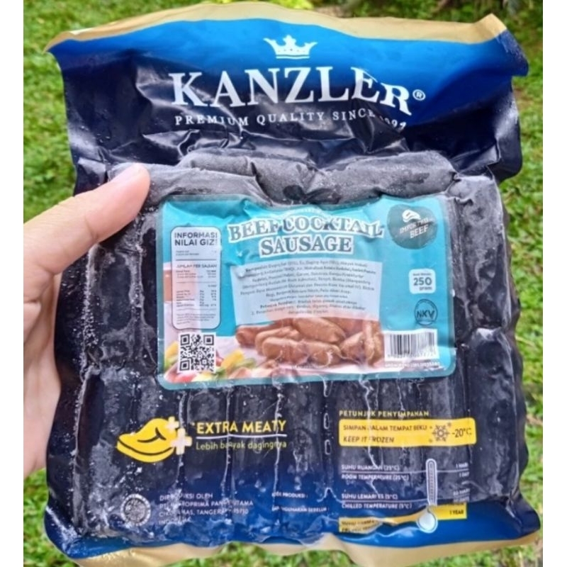 

Kanzler Beef Cocktail 250gr Sosis Premium Sosis Sapi