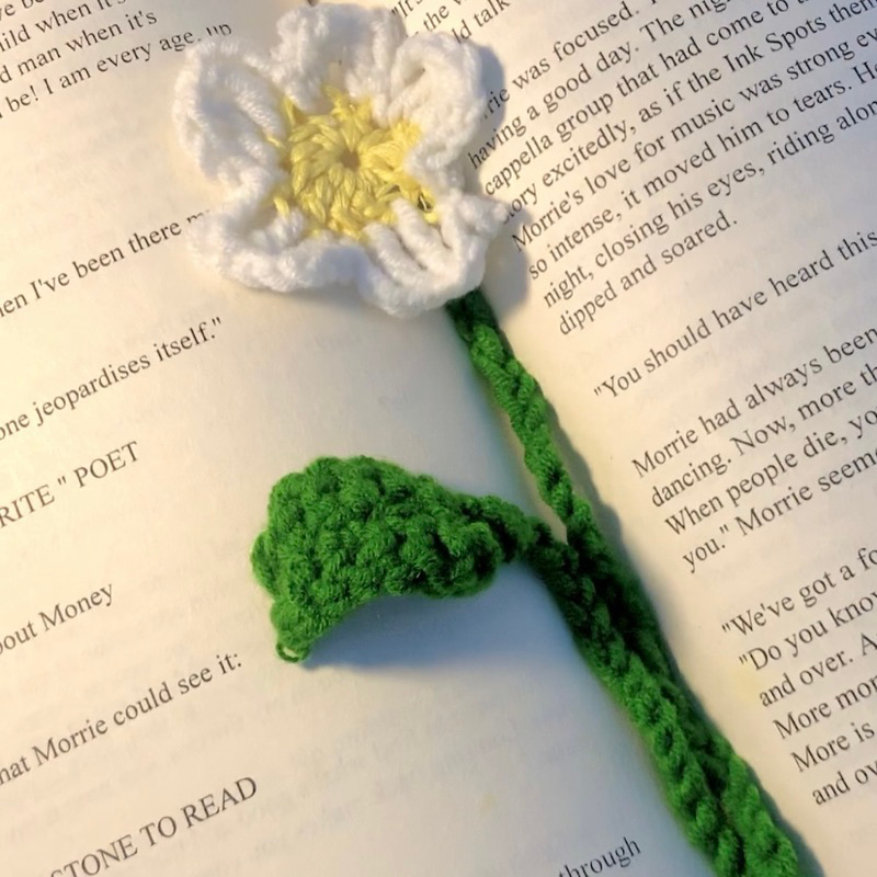 

Penanda Buku Bunga Rajut | Bookmark Crochet