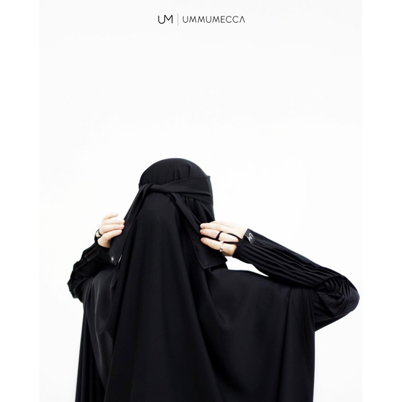 Gamis Alia by Ummu Mecca (Formal Black, size S)