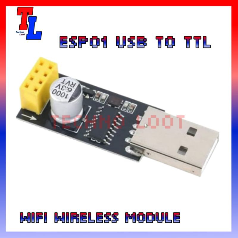 USB TO SERIAL ADAPTER WIFI ESP8266 ESP01 ESP01S USB TO TTL