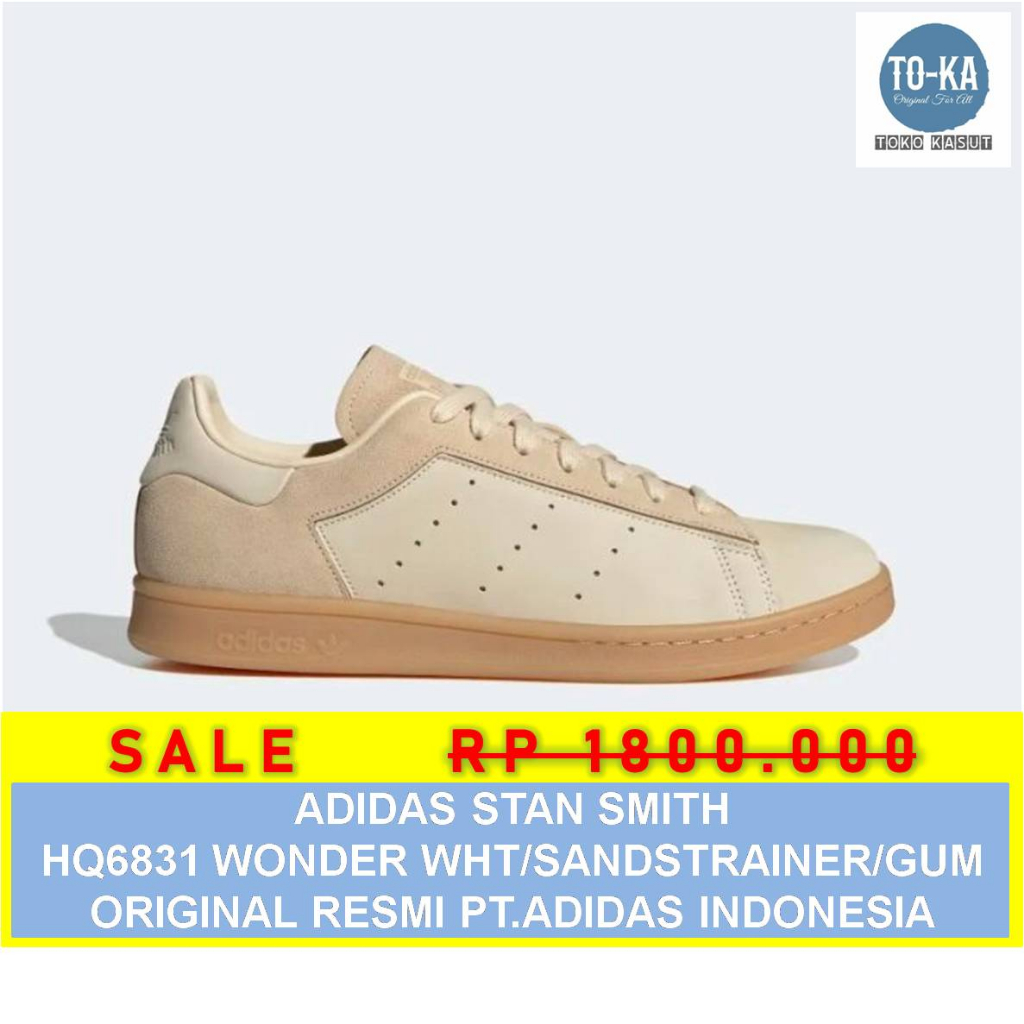 ADIDAS ORIGINALS STAN SMITH WONDER WHT/SANDSTRAINER/GUM  HQ6831