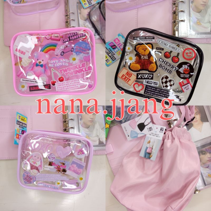 DAISO KOREA, JEPANG POUCH SLING BAG RETRO KOLBUK JASTIP LIMITED