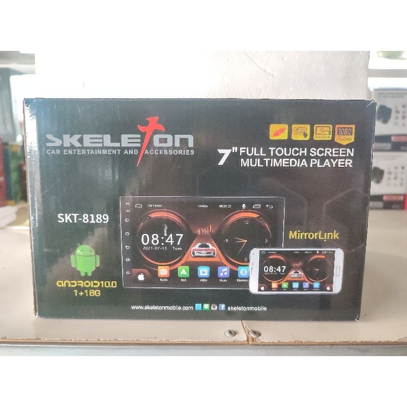 Head unit android Skeleton 7 inch ram 1/16