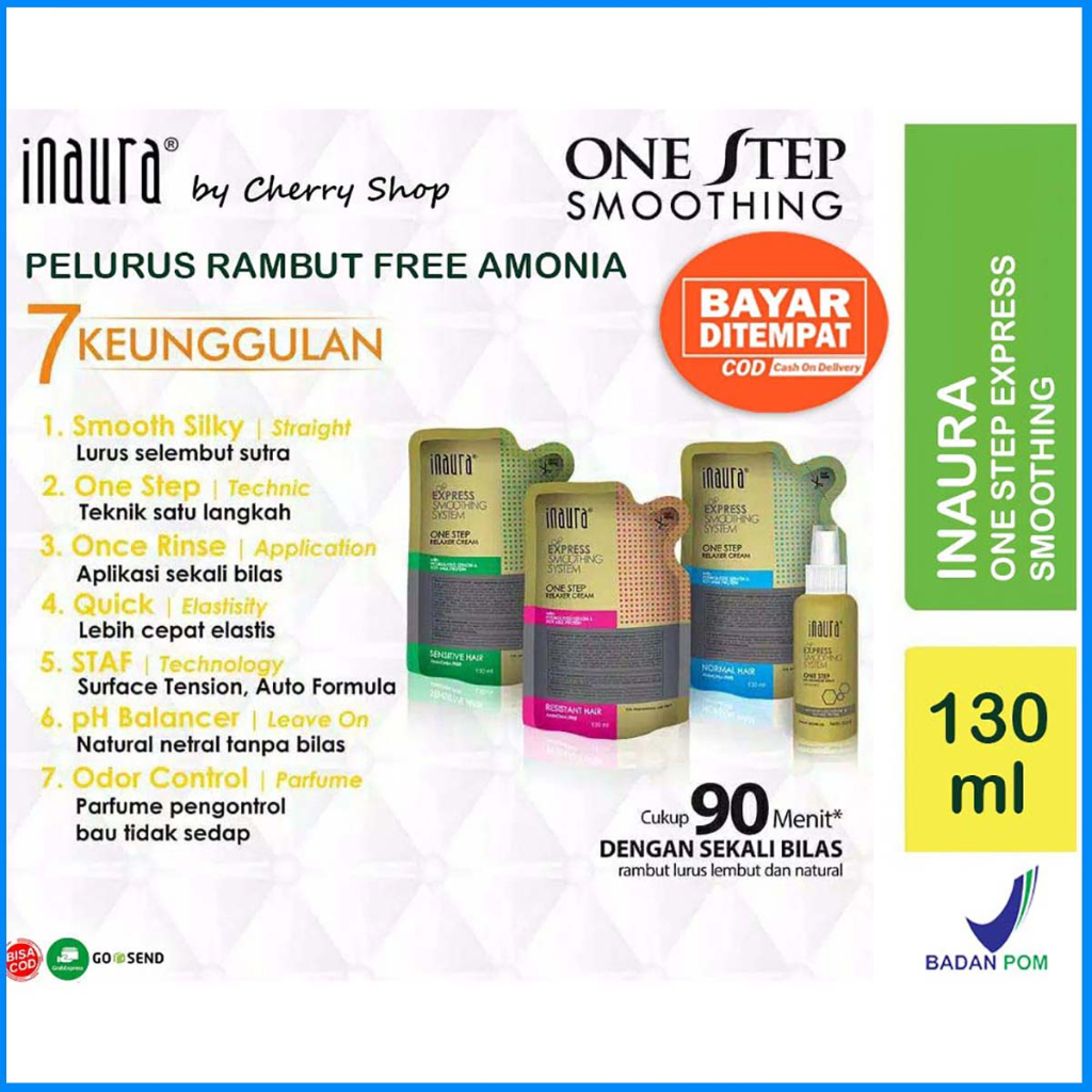 [KEMASAN BARU] [130ML] [BPOM]  Inaura One Step (Kecil) Express Smoothing 130ML | 130 gr | pelurusan 