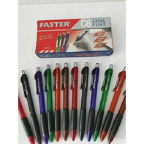 

(BISA COD) Ballpoint / Bolpen / Pulpen Faster C6 | Pulpen Murah