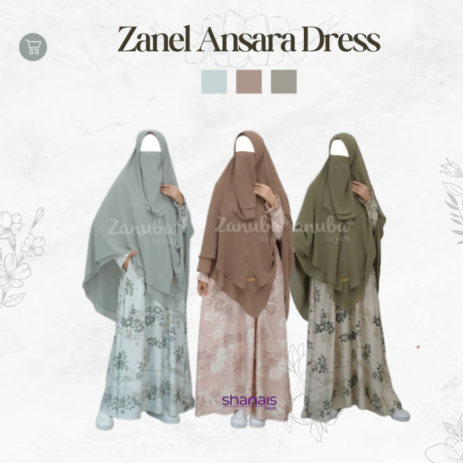 Zanel Ansara Dress Gamis Only | Zanuba
