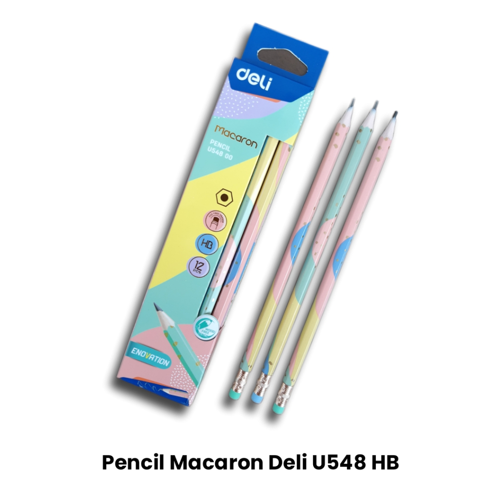 

Pensil HB DELI + Penghapus U548 Pencil