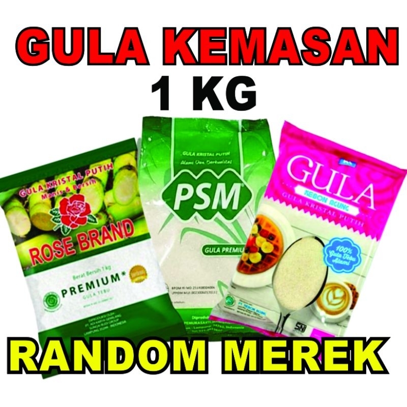 

(DISKON Live 10RB) gula kemasan 1kg