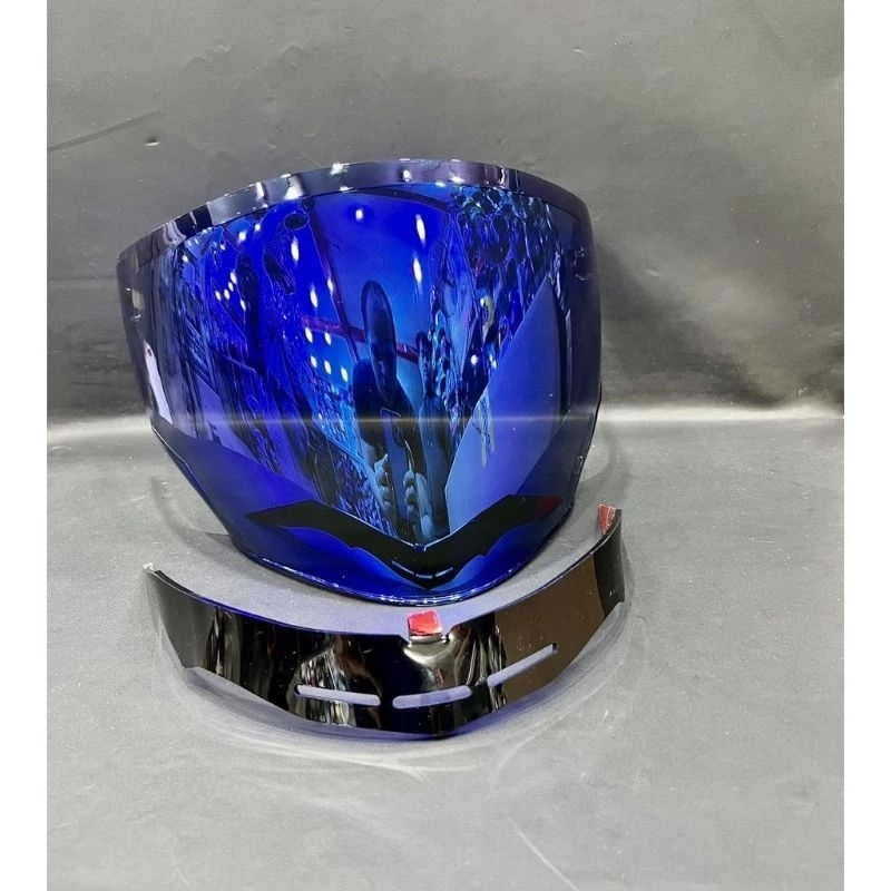 VISOR IRIDIUM JPX NOVA X NORISK VISOR NORISK JPX NOVAX KACA HELM JPX NOVA +SPOILER IRIDIUM NORISK VI