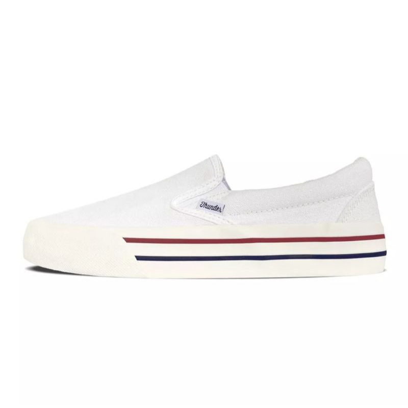 SEPATU SLIP ON THUNDERBEAR PUTIH GARIS