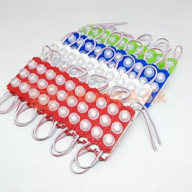 Lampu LED 3 Mata 12 Volt - Volt Kolong Mobil / Sepeda Motort / Becak