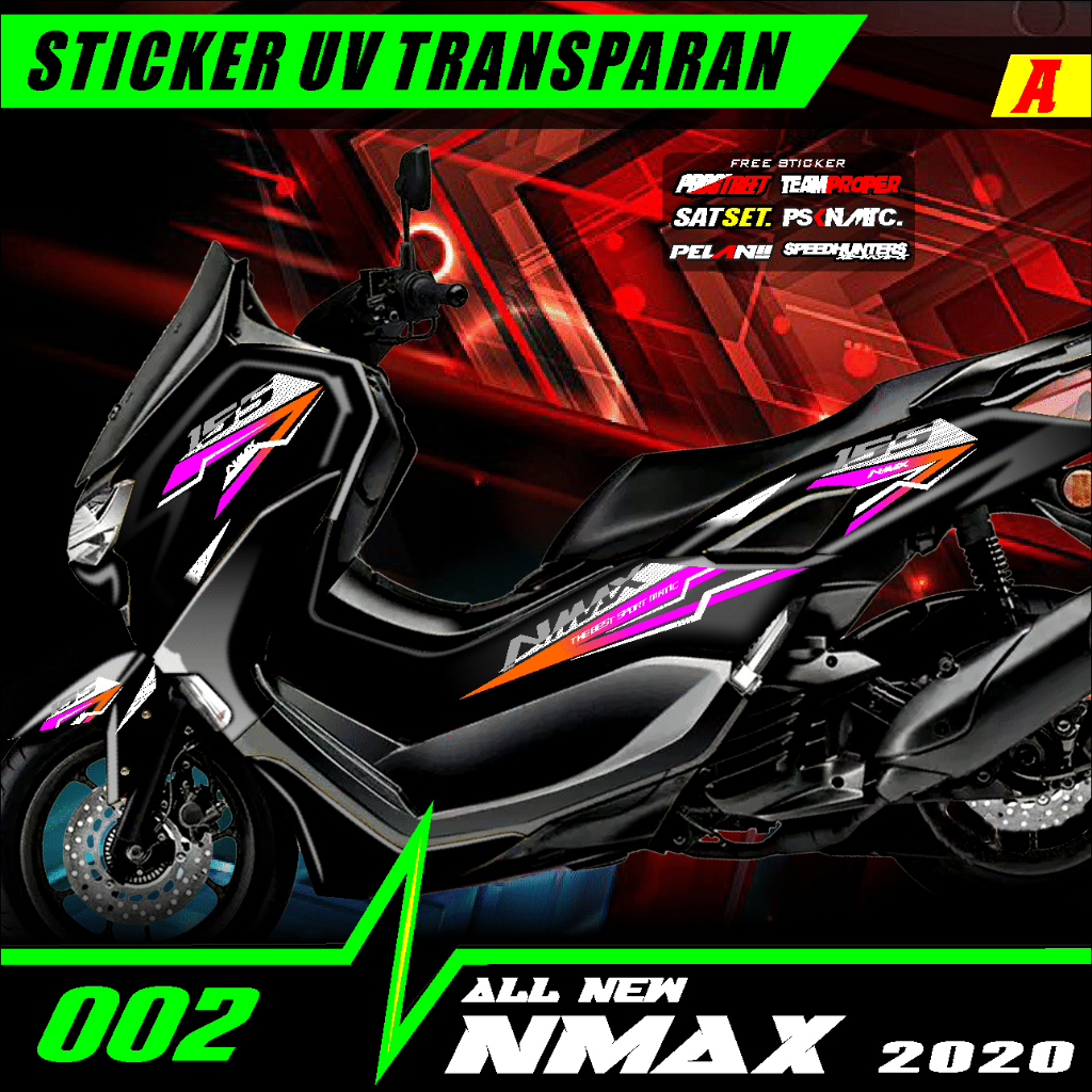 STRIPING TRANSPARAN N MAX NEW 155 STIKER N MAX NEW VARIAN WARNA PRO 002