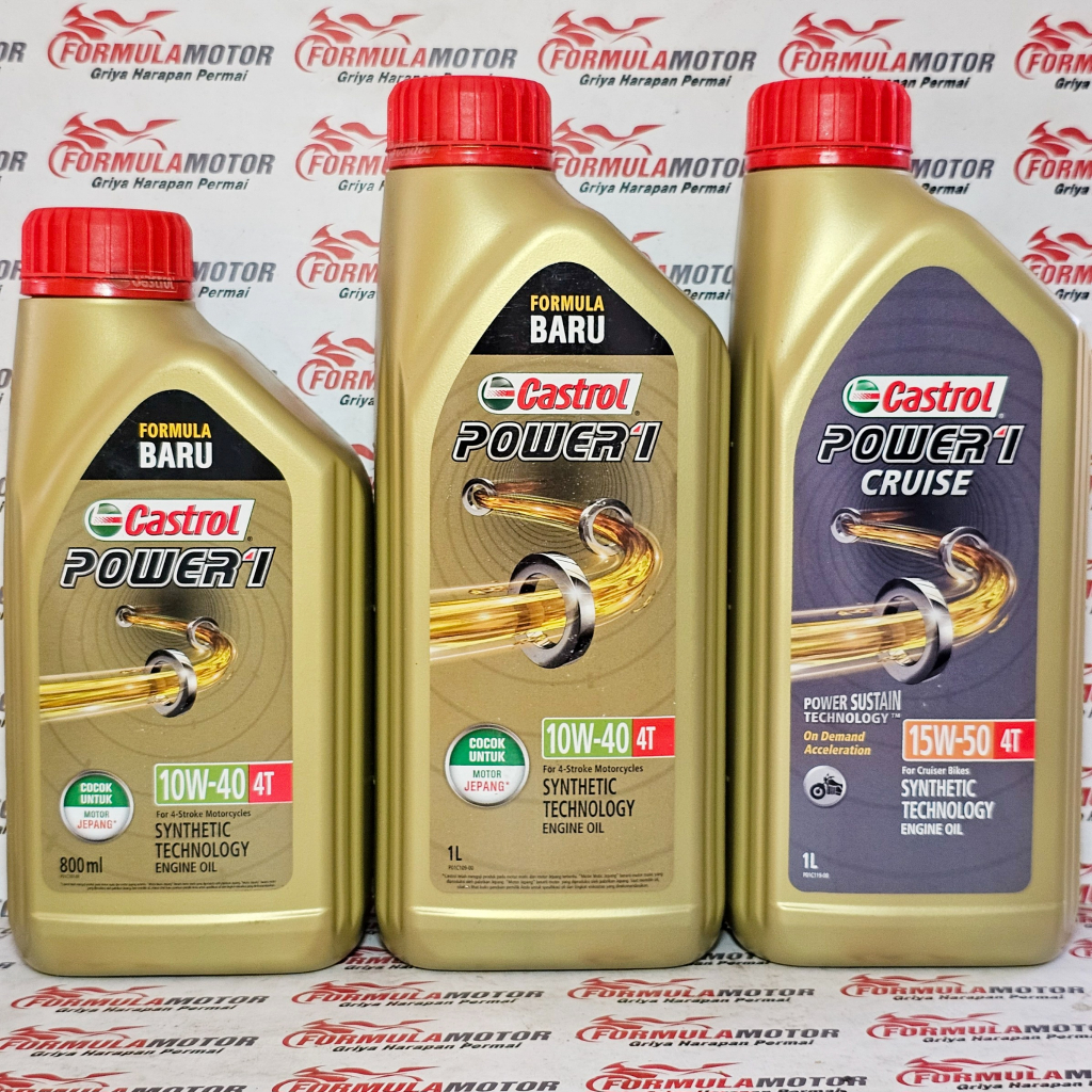 OLI CASTROL POWER-1 4T MANUAL - OLI MESIN MOTOR 4TAK