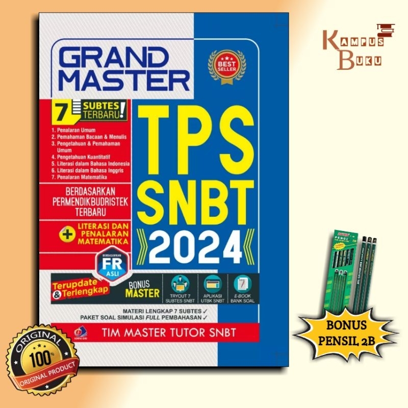 Buku SNBT 2024 : Grandmaster TPS SNBT 2024 / original