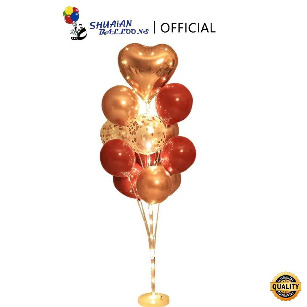 SHUAIAN  Stik Balon 7in1 Led  Standing Balon 7in1 Lampu LED  Standing Balon Dekorasi Pesta