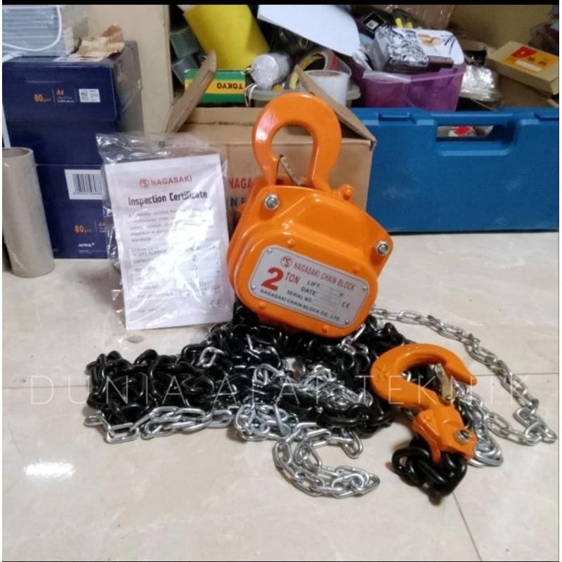 NAGASAKI CHAIN BLOCK MANUAL 2 TON 5METER