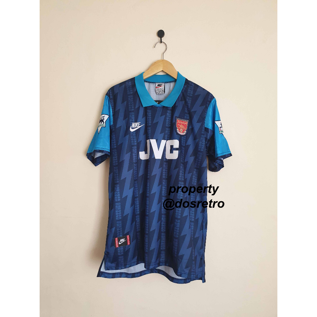 Jersey Retro Rare Arsenal Away 1994 1995 WRIGHT