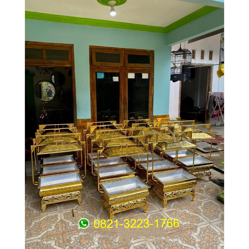 Chafing dish - Pemanas Makanan Prasmanan Tembaga Kuningan