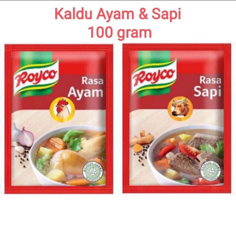 

Royco ayam dan sapi penyedap rasa 100gr