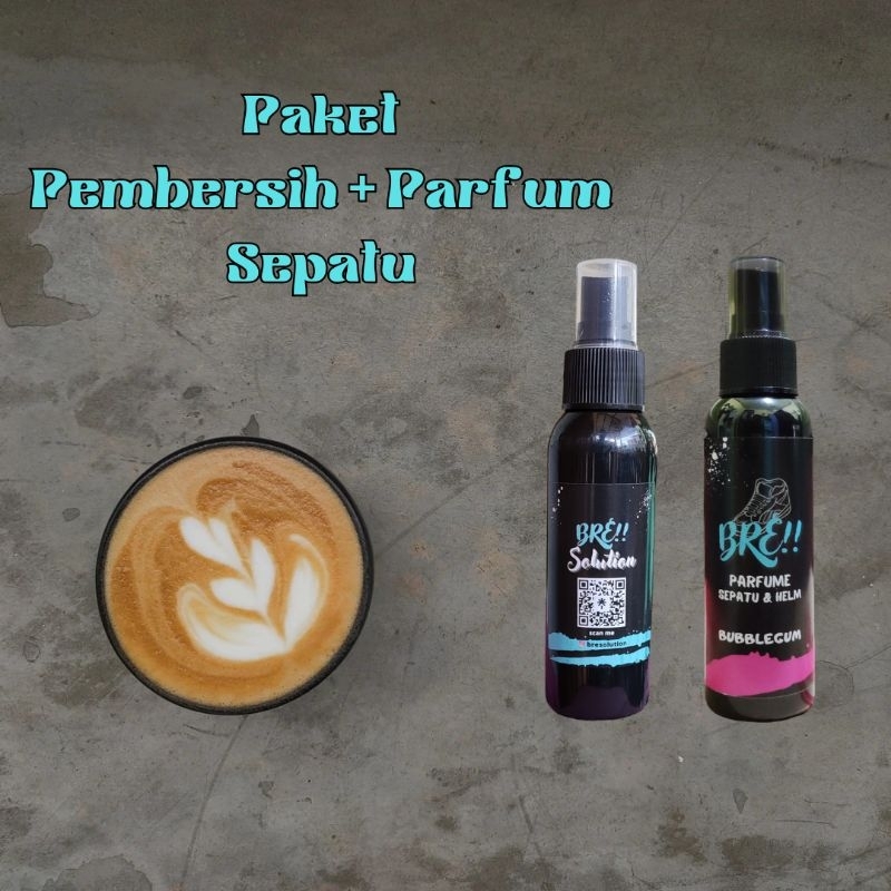 Paket Shoes Cleaner & Shoes Parfum / Pembersih Sepatu 100 ml