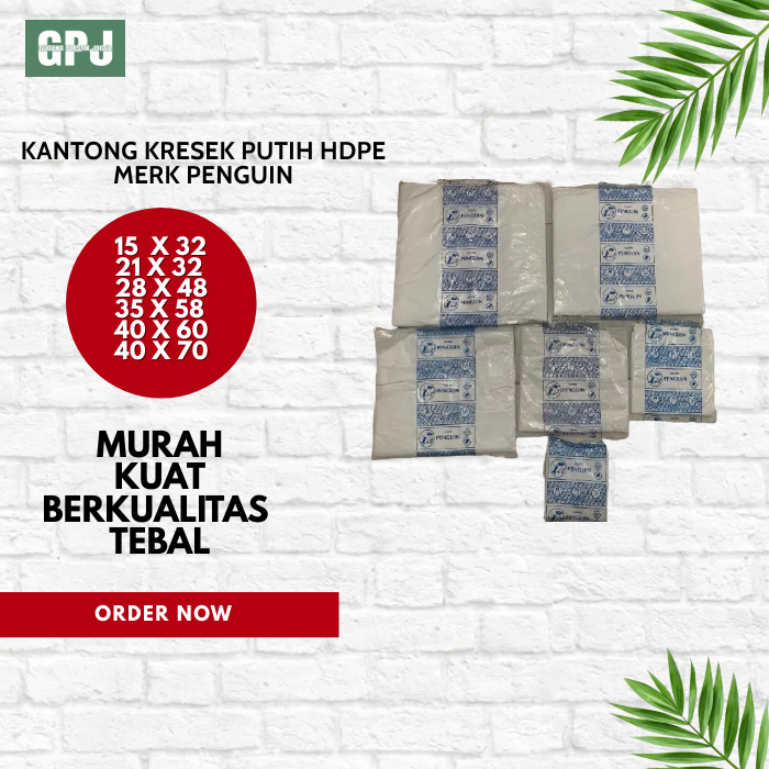 KANTONG KRESEK PLASTIK PUTIH SUSU TEBAL UK 15,21,28