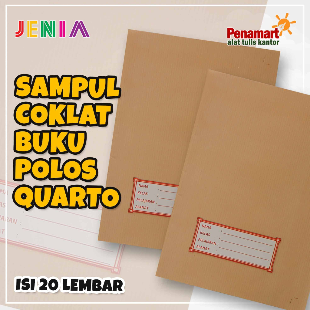 

Sampul Buku Polos Coklat Nama Quarto (isi 20 Lembar) (E0109)