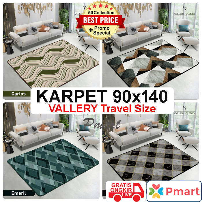 PRODUK BARU KARPET VALLERY 90x140 / KARPET MALAYSIA / KARPET MINIMALIS / KARPET VALLERY QUINCY