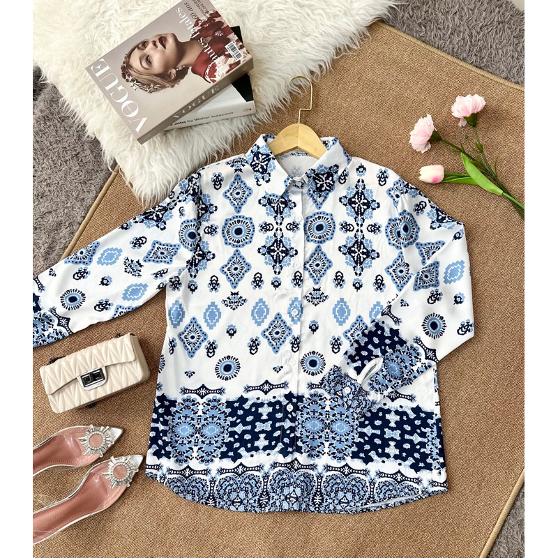 Kemeja BKK Import Liola/Kemeja BKK Wanita/Kemeja BKK Premium/Kemeja BKK Import/Atasan BKK Premium/Bl